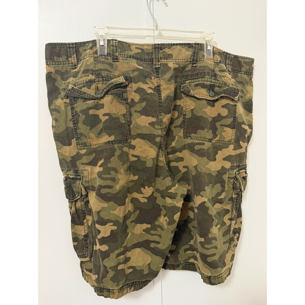 Goodfellow &‎ Co Men's Y2K Thick Camo Cargo Shorts Cotton Utility 44 - Picture 3 of 7